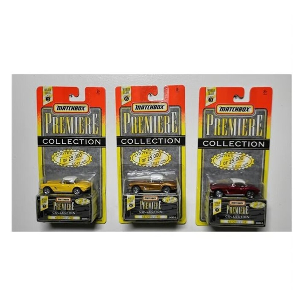 Matchbox Premiere 62 Corvette Lot of 3